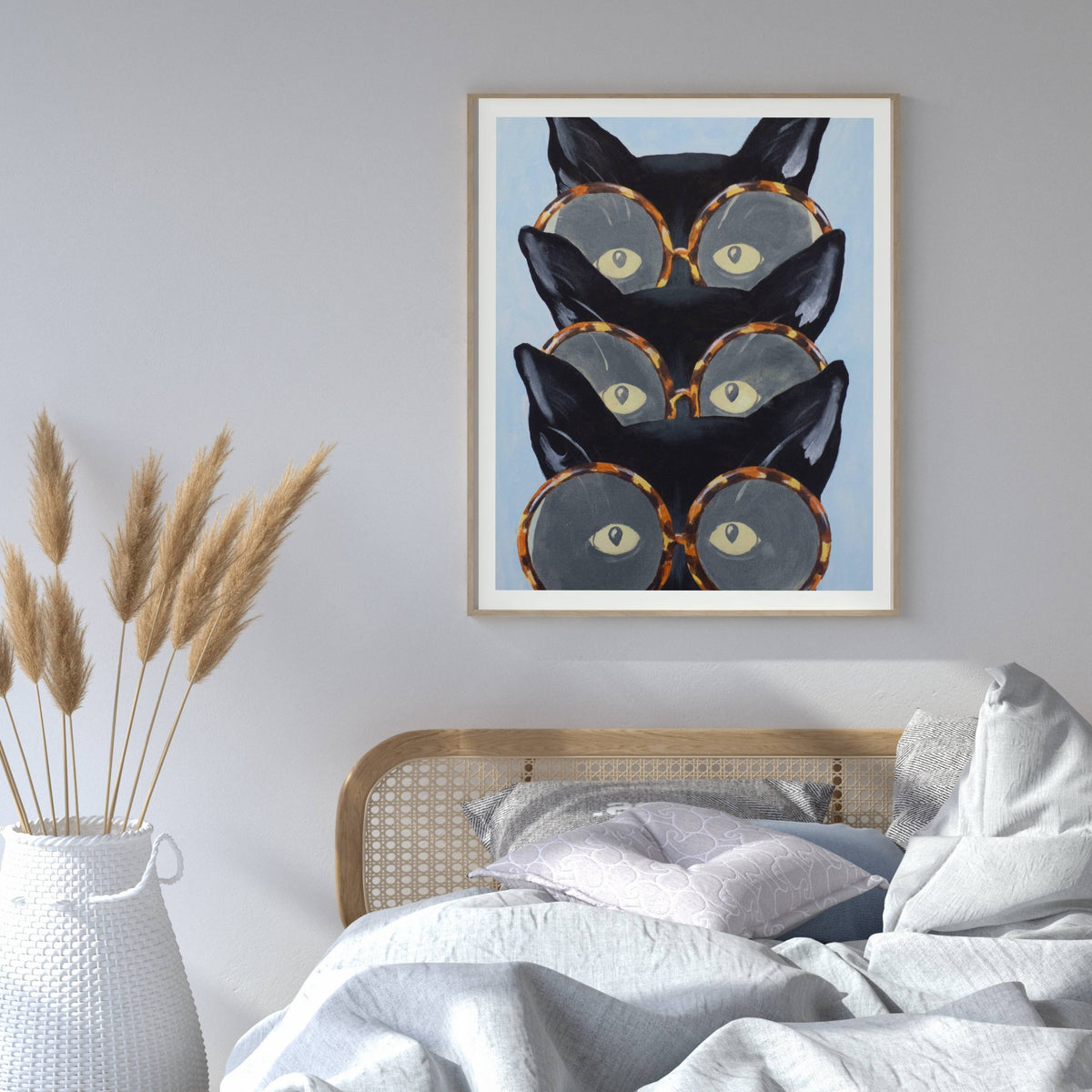 Foxglove Axis Cat Wall Art Print — gallery image 16