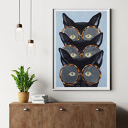 Foxglove Axis Cat Wall Art Print — gallery image 12