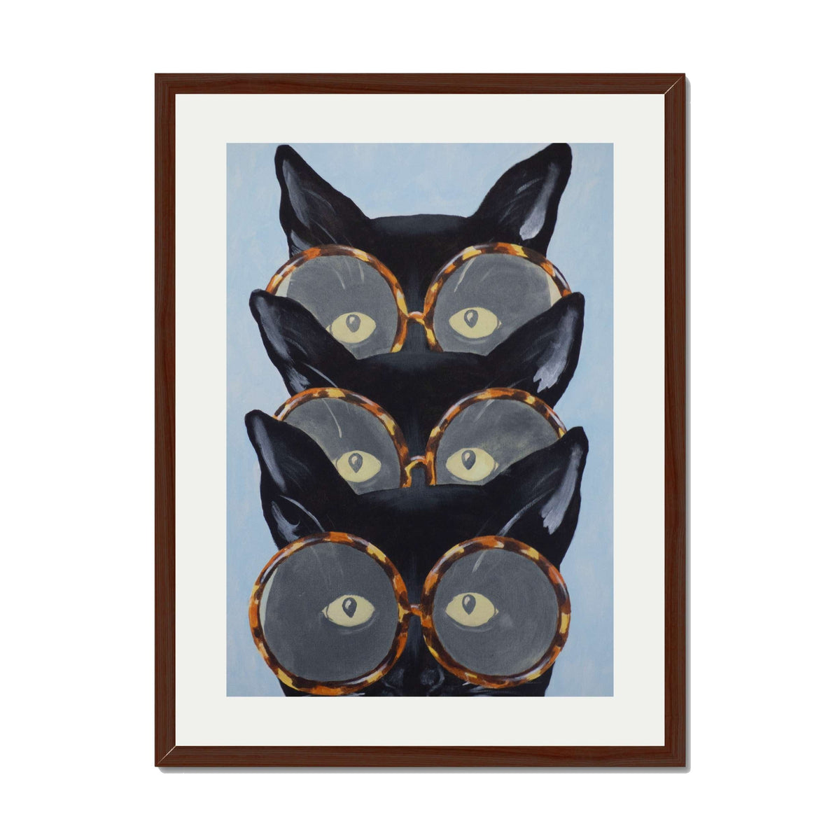 Foxglove Axis Cat Wall Art Print — gallery image 29