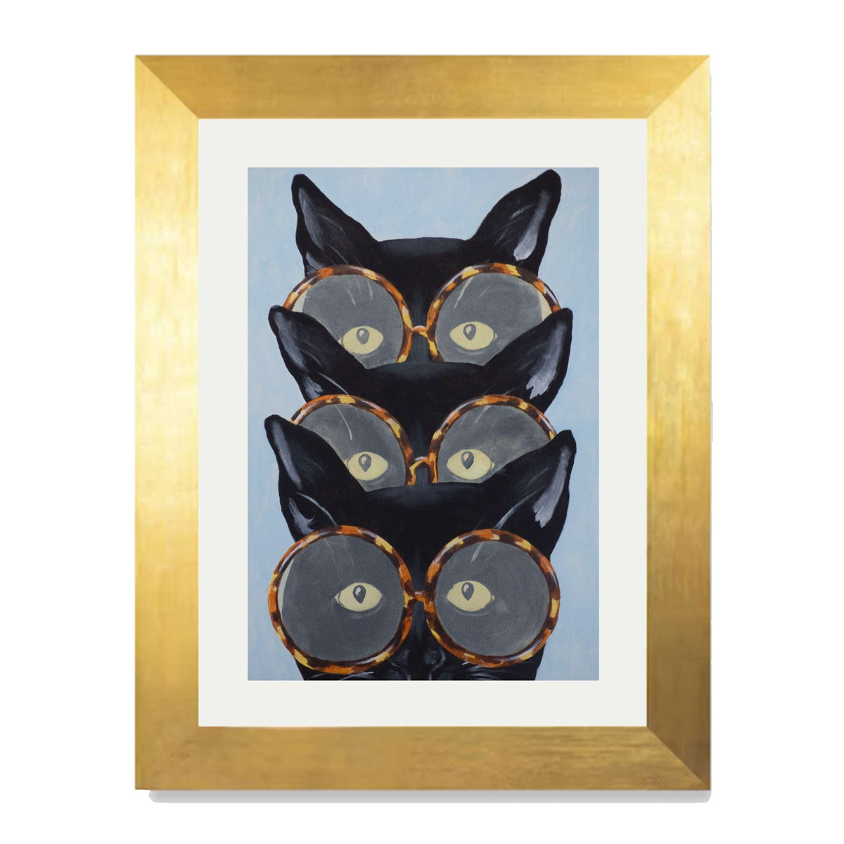 Foxglove Axis Cat Wall Art Print — gallery image 35