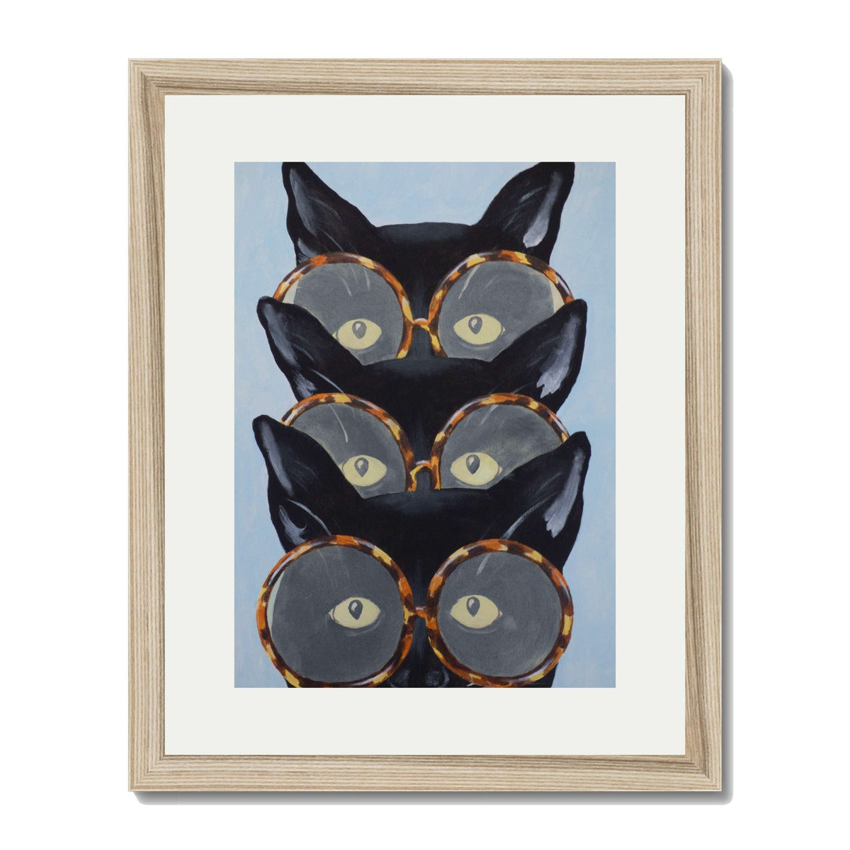 Foxglove Axis Cat Wall Art Print — gallery image 45