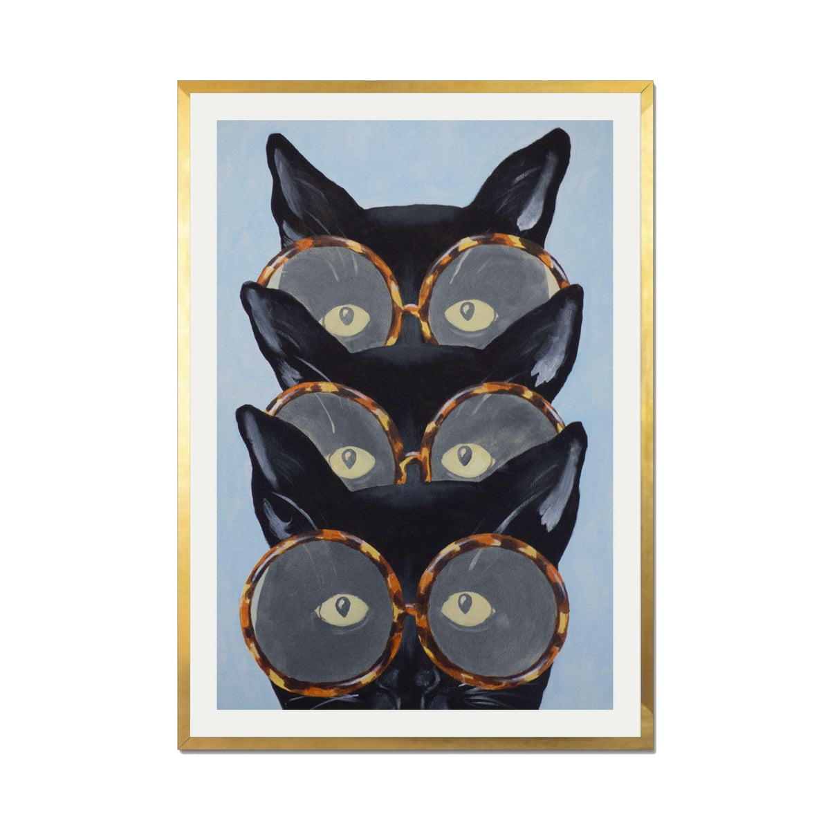 Foxglove Axis Cat Wall Art Print — gallery image 38
