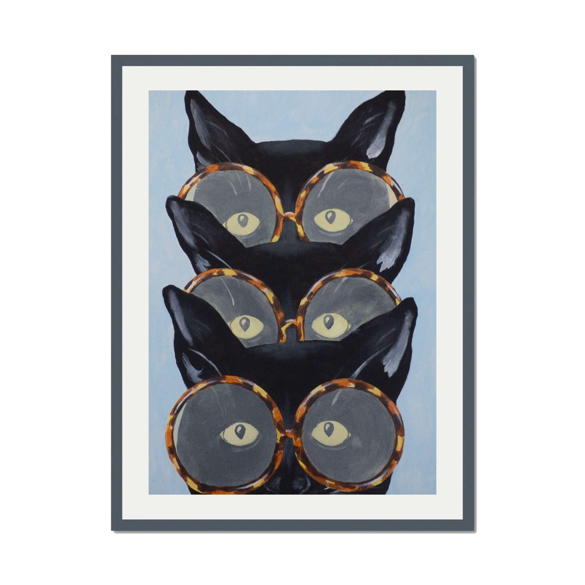 Foxglove Axis Cat Wall Art Print — gallery image 34