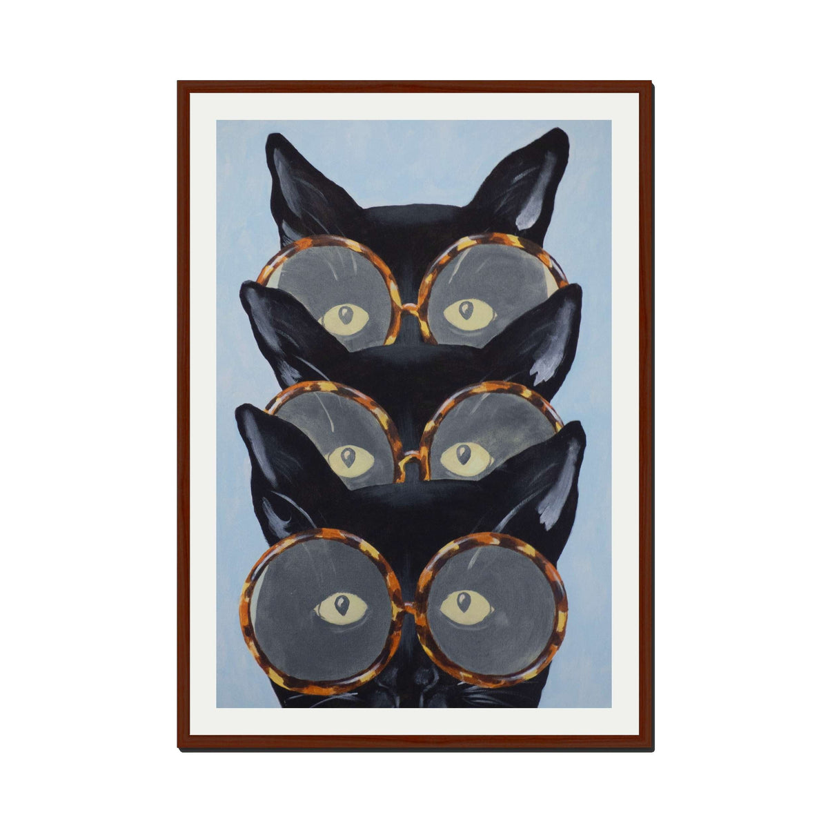 Foxglove Axis Cat Wall Art Print — gallery image 31