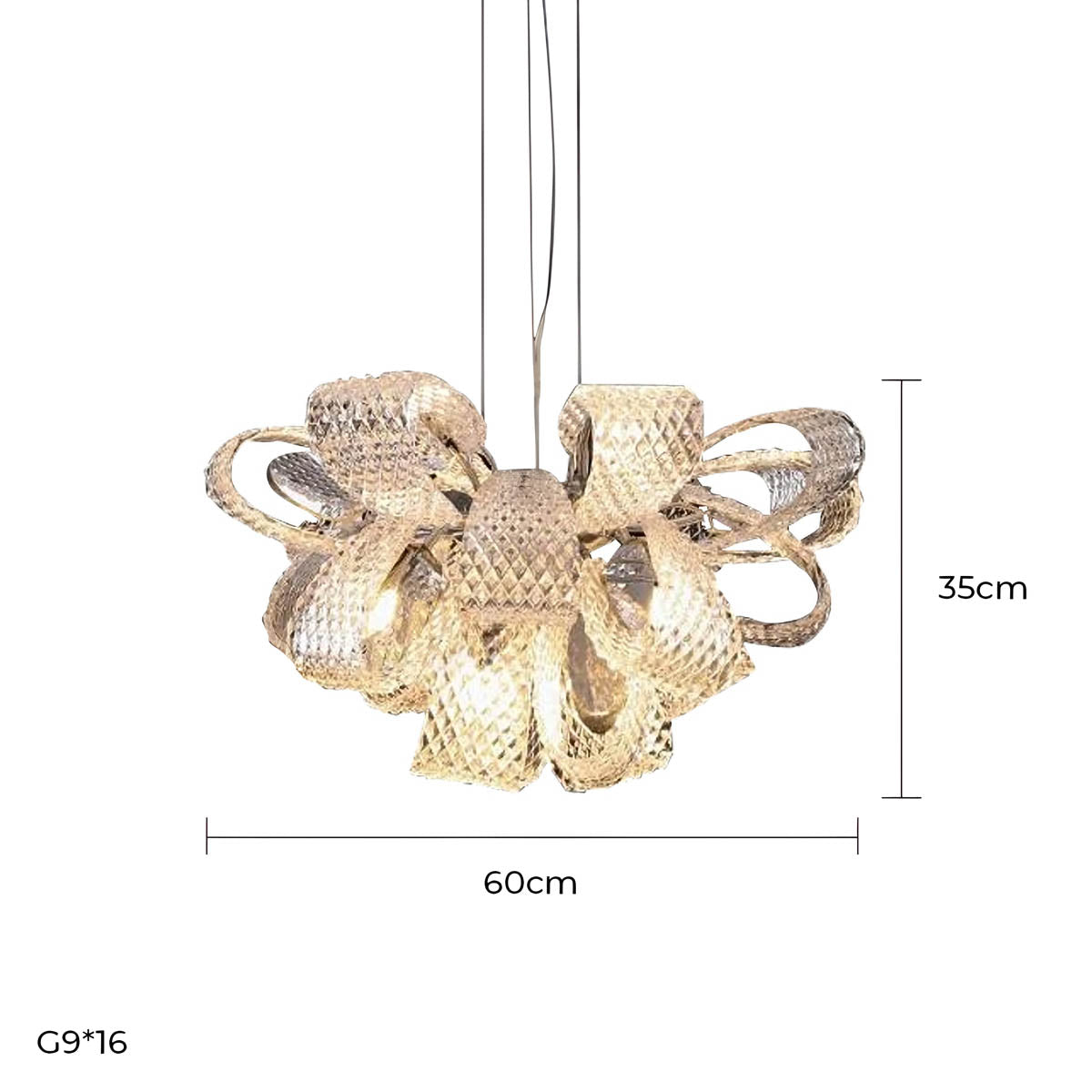 Huckleberry Axis Crystal Chandelier — gallery image 14