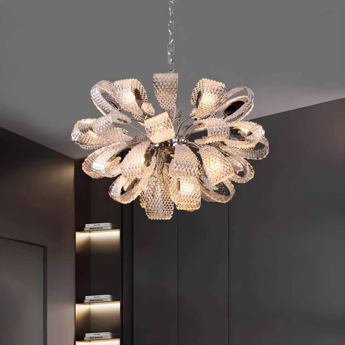 Huckleberry Axis Crystal Chandelier — gallery image 6