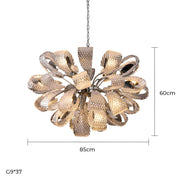 Huckleberry Axis Crystal Chandelier — gallery image 13