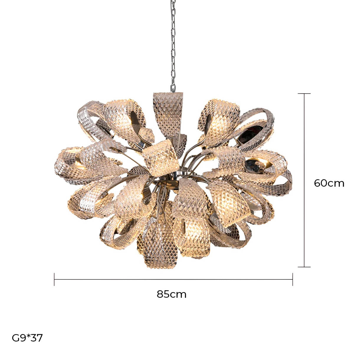 Huckleberry Axis Crystal Chandelier — gallery image 13