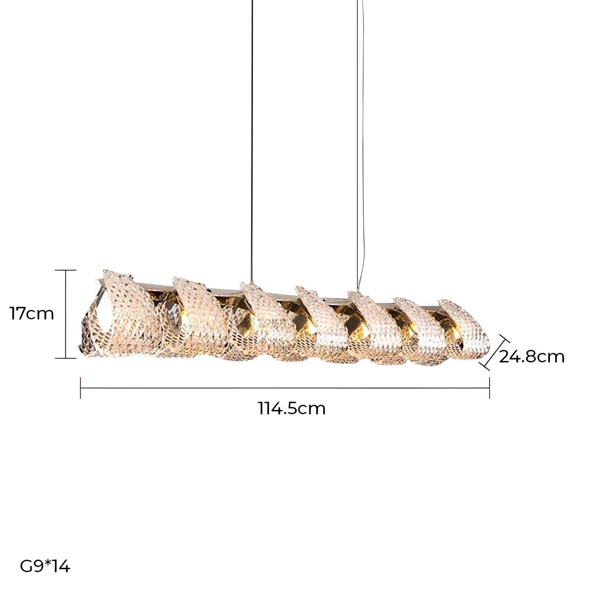 Huckleberry Axis Crystal Chandelier — gallery image 16