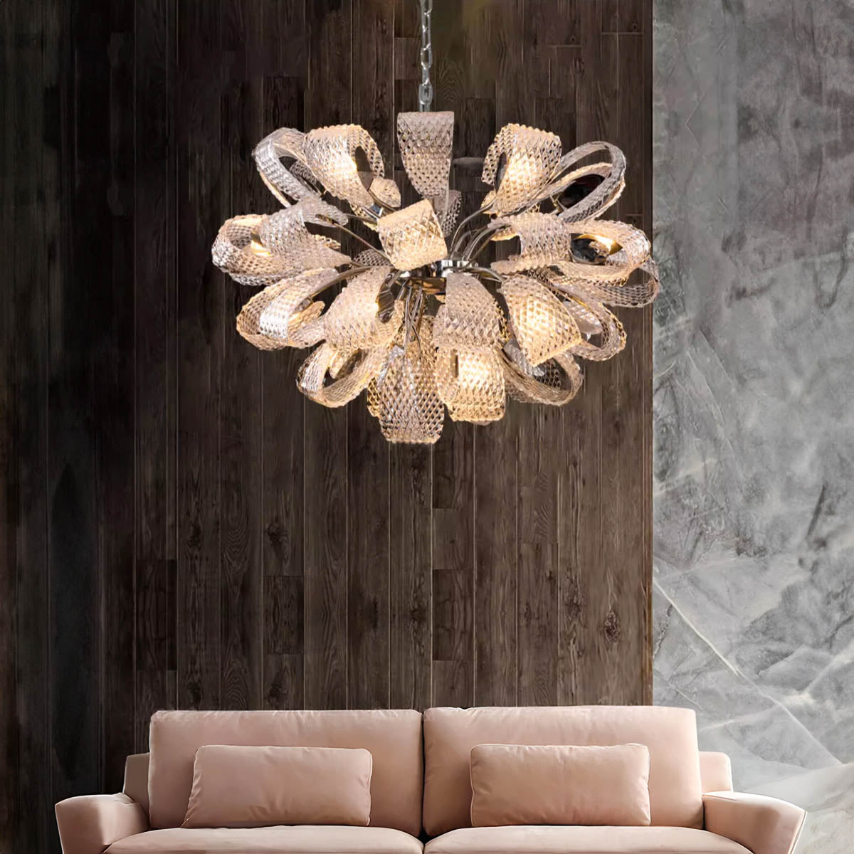 Huckleberry Axis Crystal Chandelier — gallery image 2