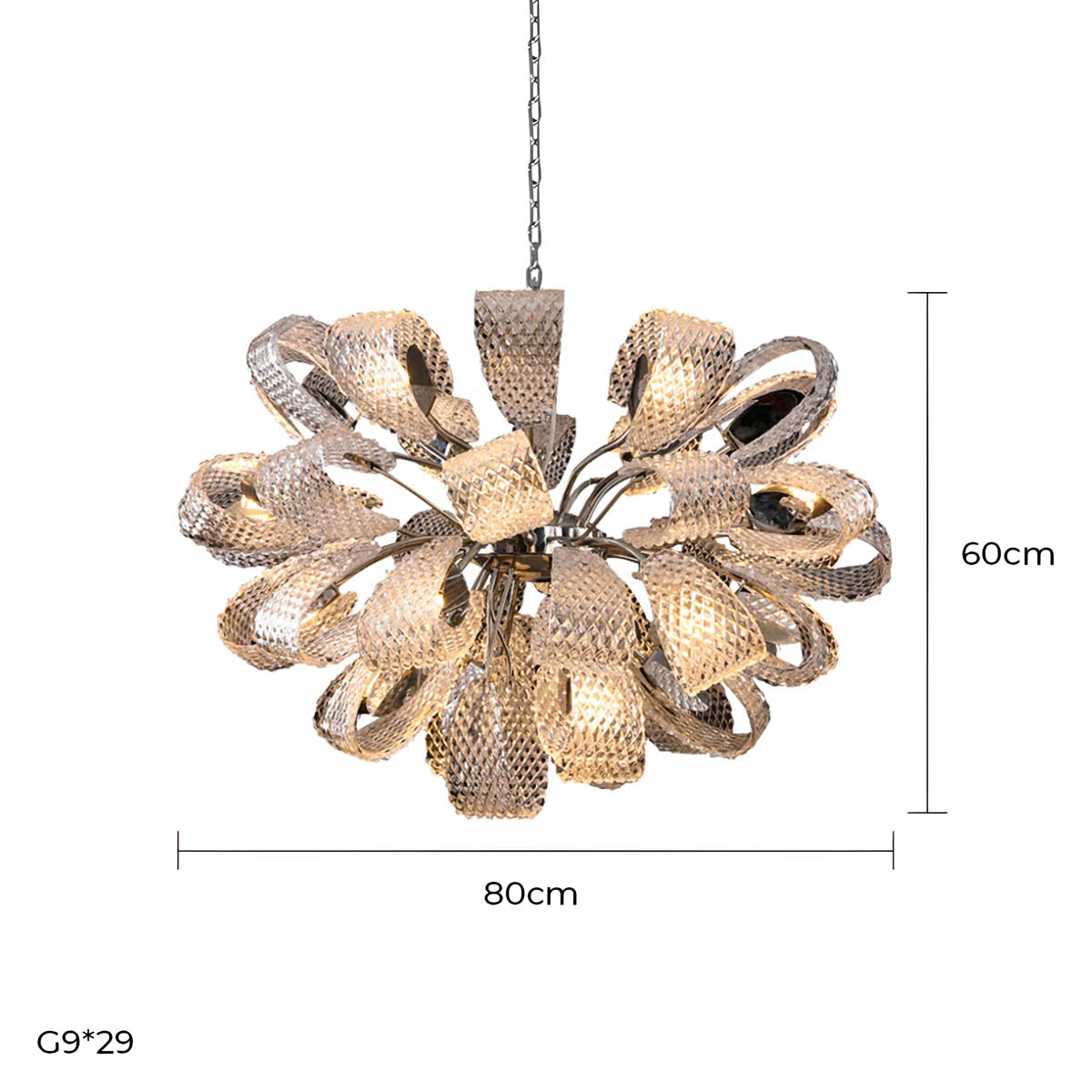 Huckleberry Axis Crystal Chandelier — gallery image 12