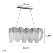 Larchwood Axis Crystal Linear Chandelier — gallery image 16
