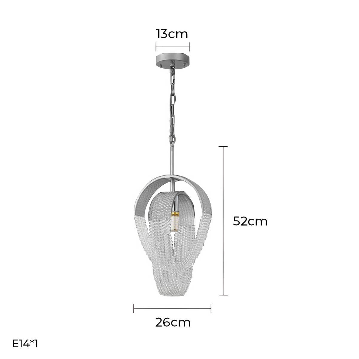 Larchwood Axis Crystal Linear Chandelier — gallery image 10