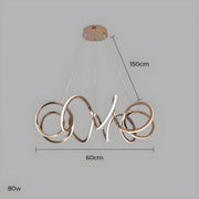 Mapledale Axis Stainless Steel Chandelier — gallery image 18