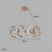 Mapledale Axis Stainless Steel Chandelier — gallery image 20