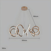 Mapledale Axis Stainless Steel Chandelier — gallery image 19