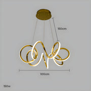Mapledale Axis Stainless Steel Chandelier — gallery image 17