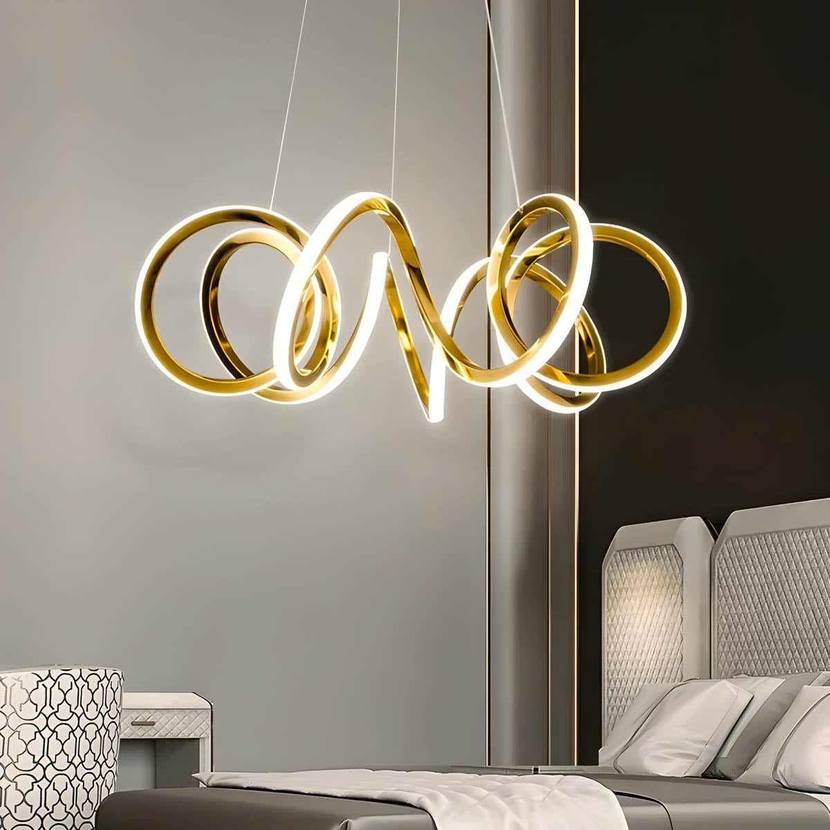 Mapledale Axis Stainless Steel Chandelier — gallery image 10