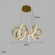 Mapledale Axis Stainless Steel Chandelier — gallery image 13