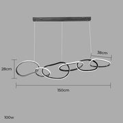 Silverwood Axis Stainless Steel Ring Chandelier — gallery image 25