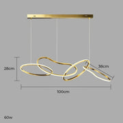 Silverwood Axis Stainless Steel Ring Chandelier — gallery image 18