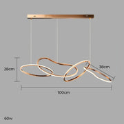 Silverwood Axis Stainless Steel Ring Chandelier — gallery image 22