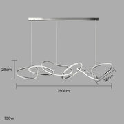 Silverwood Axis Stainless Steel Ring Chandelier — gallery image 16