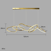 Silverwood Axis Stainless Steel Ring Chandelier — gallery image 19