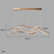 Silverwood Axis Stainless Steel Ring Chandelier — gallery image 23