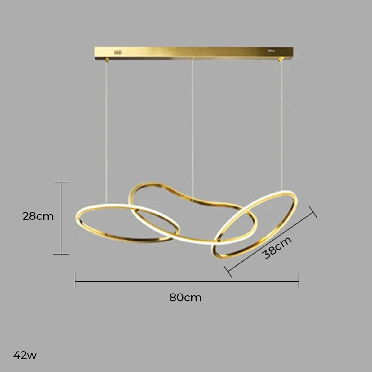 Silverwood Axis Stainless Steel Ring Chandelier — gallery image 17