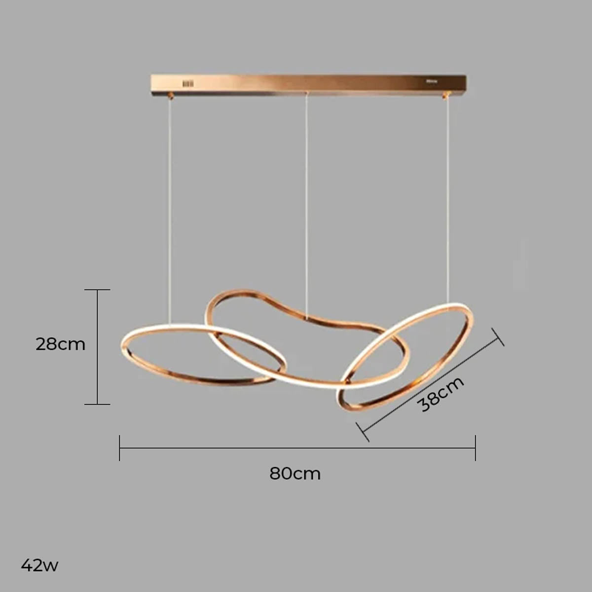 Silverwood Axis Stainless Steel Ring Chandelier — gallery image 21