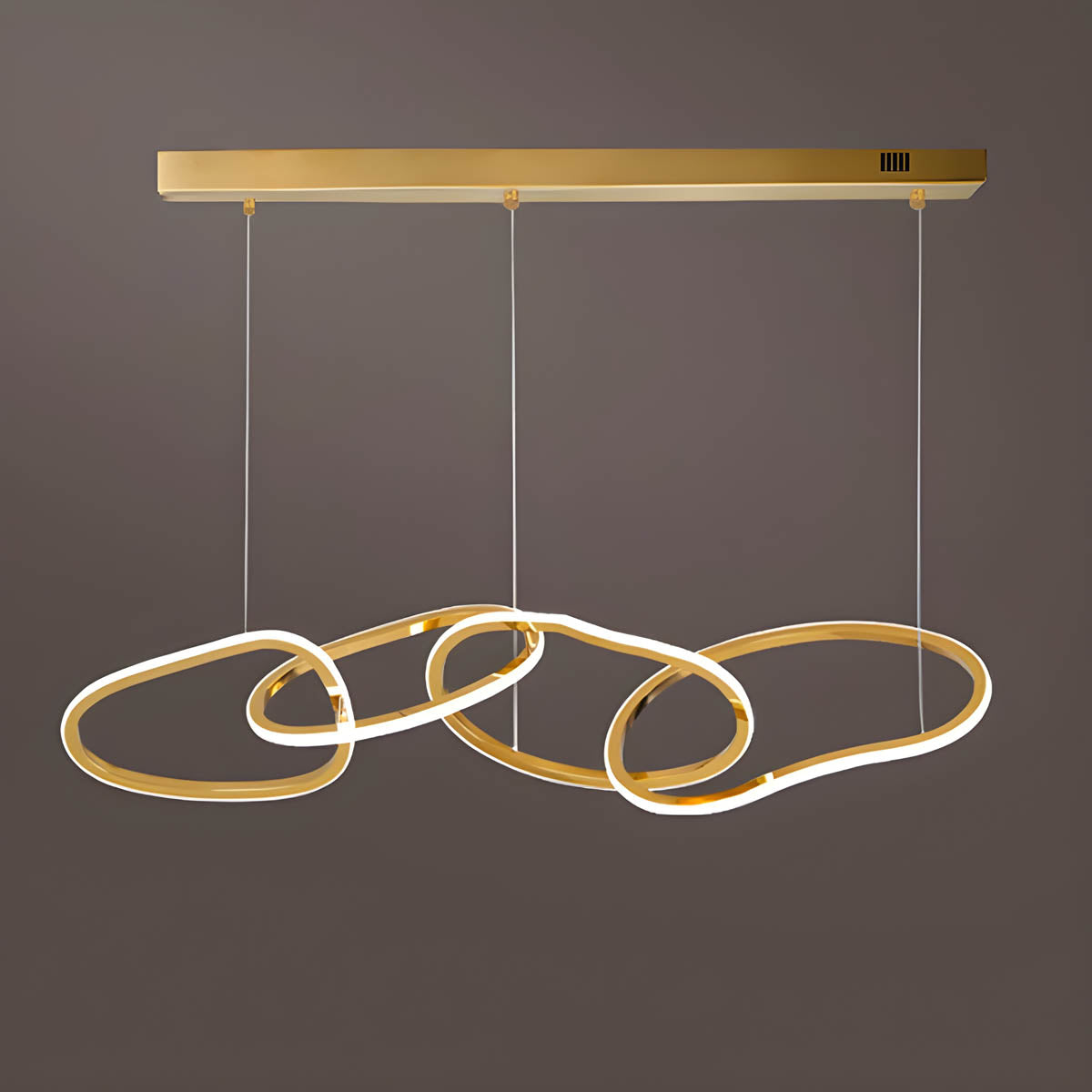Silverwood Axis Stainless Steel Ring Chandelier — gallery image 10