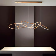 Silverwood Axis Stainless Steel Ring Chandelier — gallery image 8