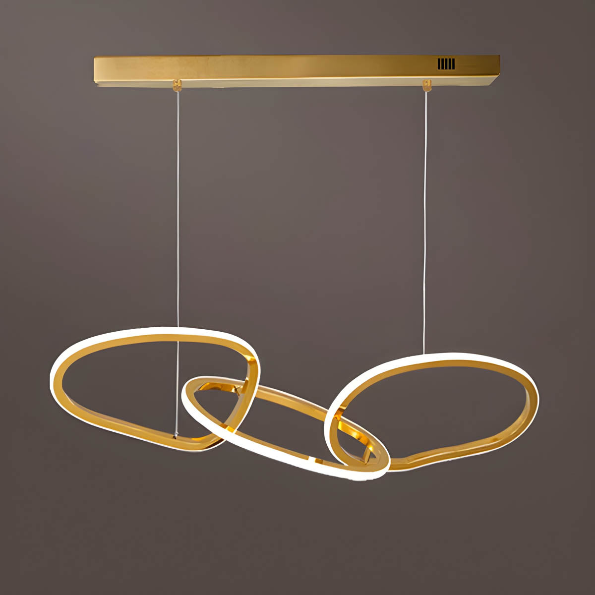 Silverwood Axis Stainless Steel Ring Chandelier — gallery image 9