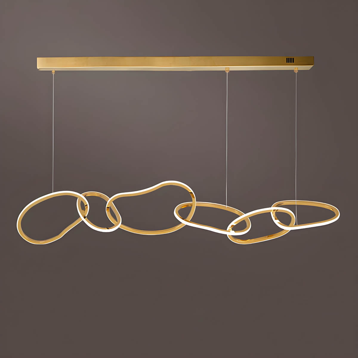 Silverwood Axis Stainless Steel Ring Chandelier — gallery image 11