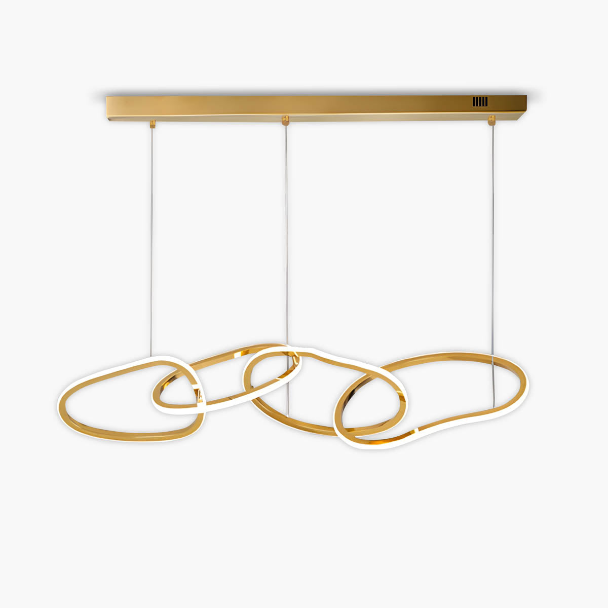 Silverwood Axis Stainless Steel Ring Chandelier — gallery image 1