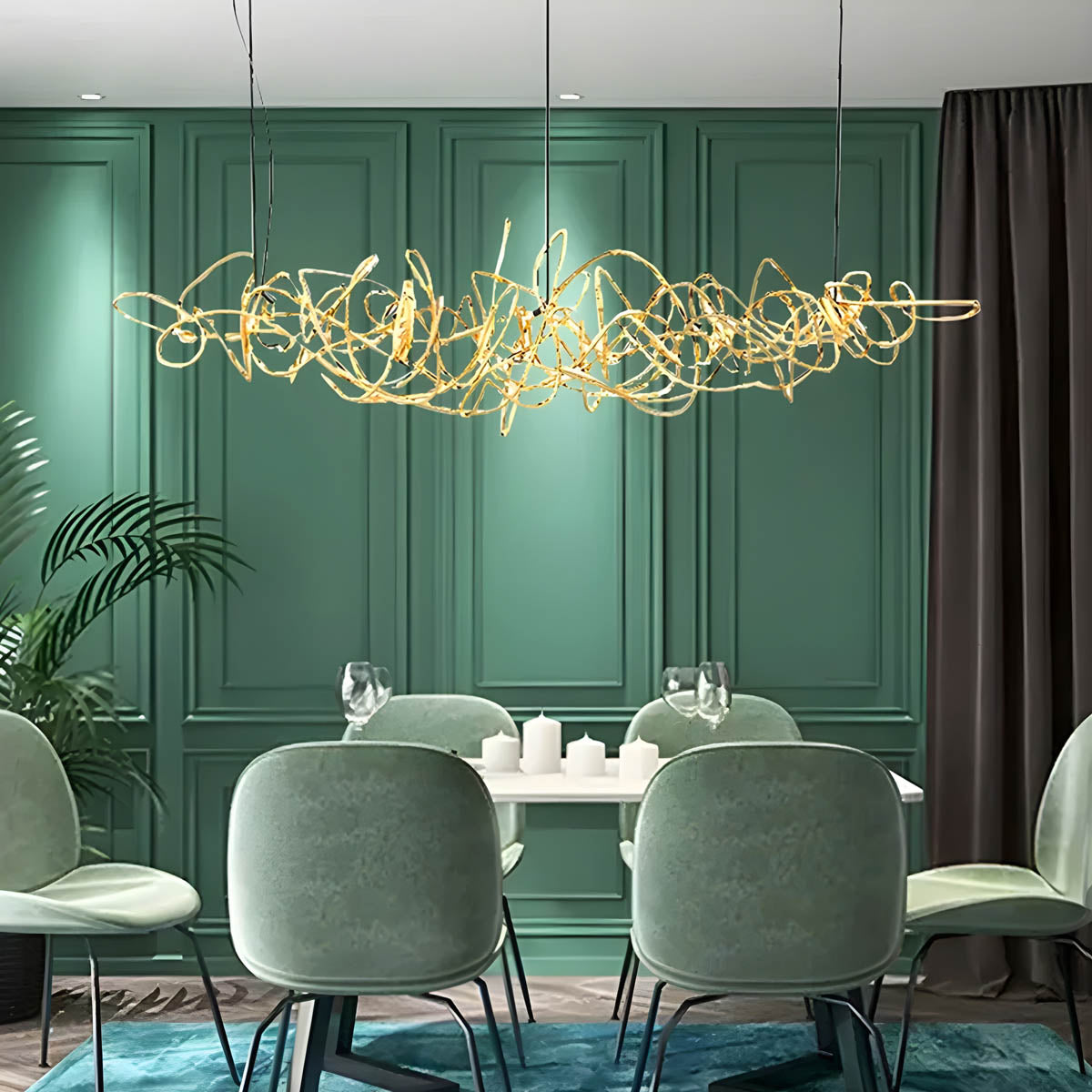 Whitmore Axis Stainless Steel Chandelier — gallery image 7