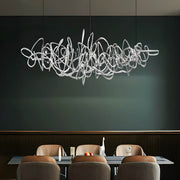 Whitmore Axis Stainless Steel Chandelier — gallery image 9