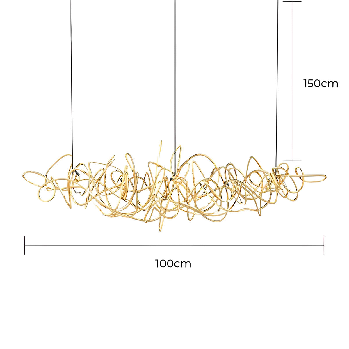 Whitmore Axis Stainless Steel Chandelier — gallery image 18