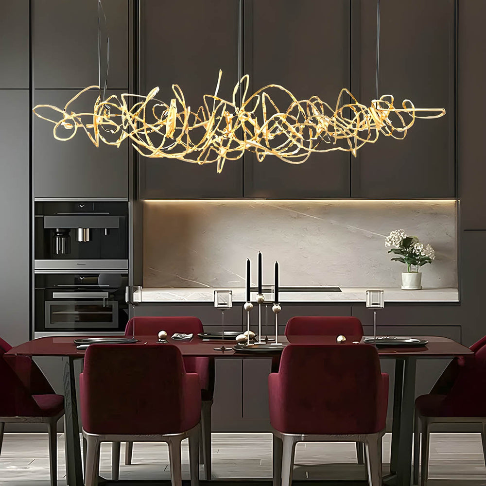 Whitmore Axis Stainless Steel Chandelier — gallery image 4