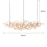 Whitmore Axis Stainless Steel Chandelier — gallery image 25