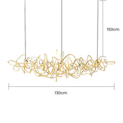 Whitmore Axis Stainless Steel Chandelier — gallery image 20