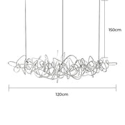 Whitmore Axis Stainless Steel Chandelier — gallery image 15