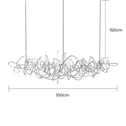 Whitmore Axis Stainless Steel Chandelier — gallery image 14