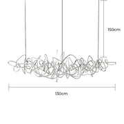 Whitmore Axis Stainless Steel Chandelier — gallery image 16