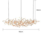 Whitmore Axis Stainless Steel Chandelier — gallery image 24