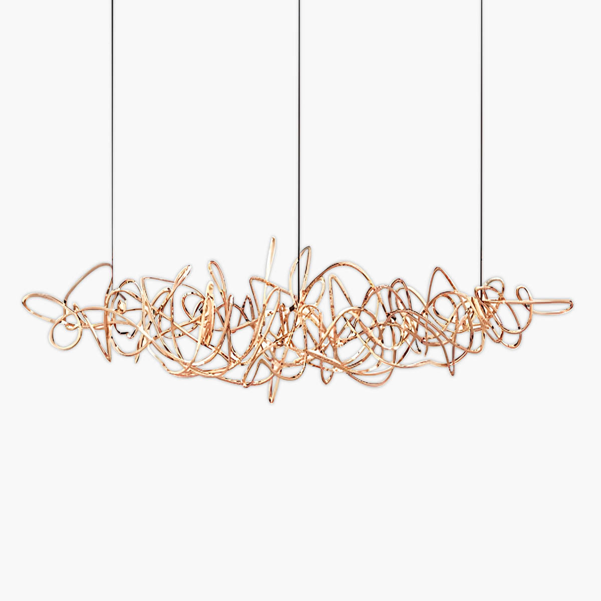 Whitmore Axis Stainless Steel Chandelier — gallery image 1