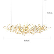 Whitmore Axis Stainless Steel Chandelier — gallery image 21