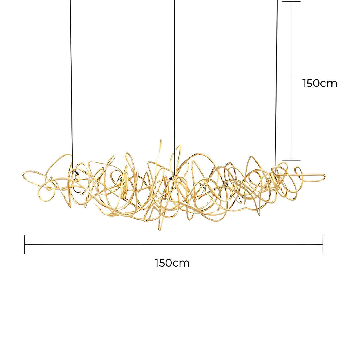 Whitmore Axis Stainless Steel Chandelier — gallery image 21