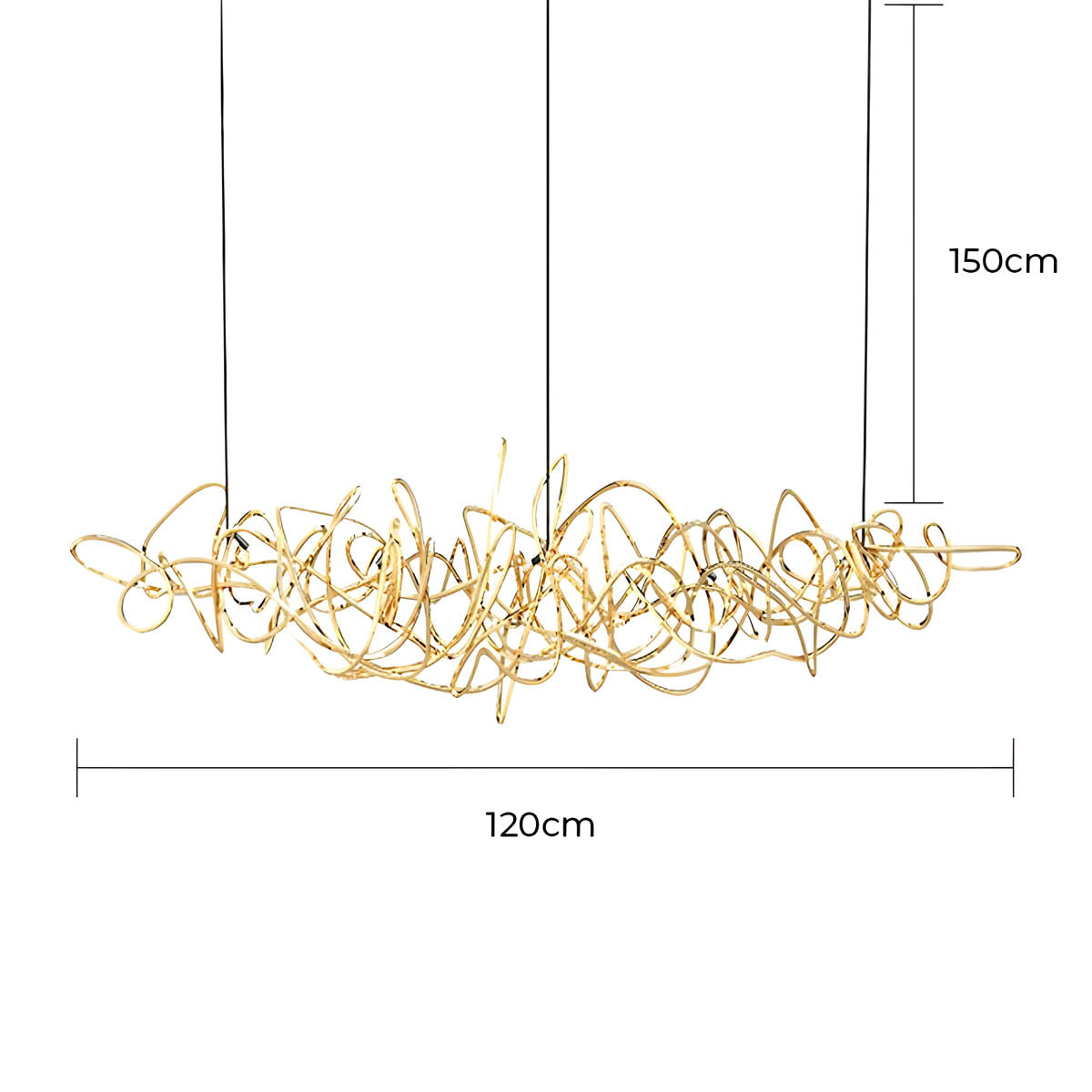 Whitmore Axis Stainless Steel Chandelier — gallery image 19